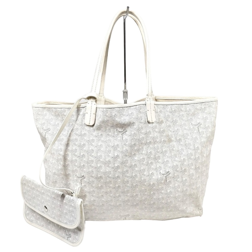 Goyard S Louis White Tote Bag
